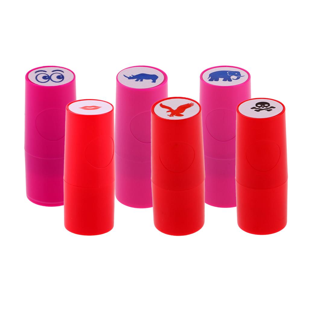 6 Pieces Colorfast Quick-dry Golf Ball Stamp Stamper Marker Impression Seal