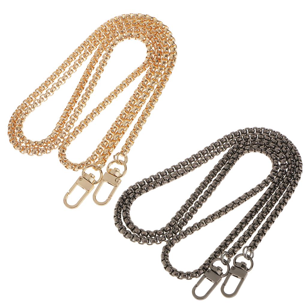 2Pcs Women Skinny Bag Chain Strap Replacement for Purse Handbag Shoulder Bag