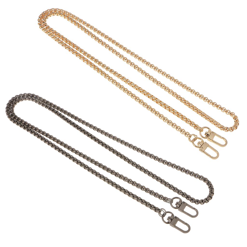 2Pcs Women Skinny Bag Chain Strap Replacement for Purse Handbag Shoulder Bag