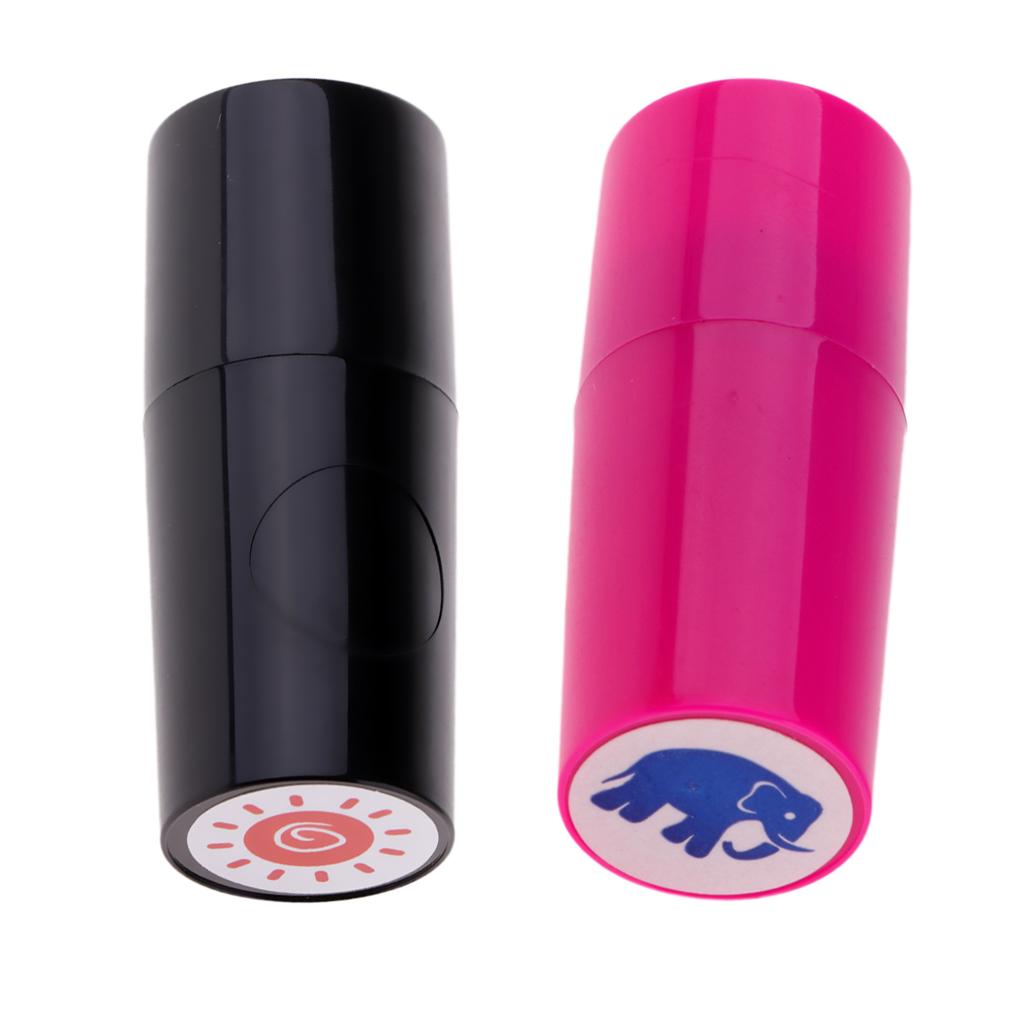 2 Pieces Colorfast Golf Ball Stamper Marker Impression Seal Sun & Elephant
