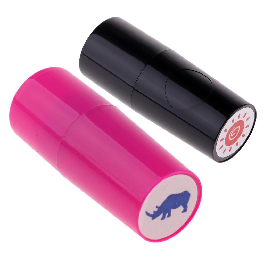 2 Pieces Colorfast Golf Ball Stamper Marker Impression Seal Sun & Rhinoceros