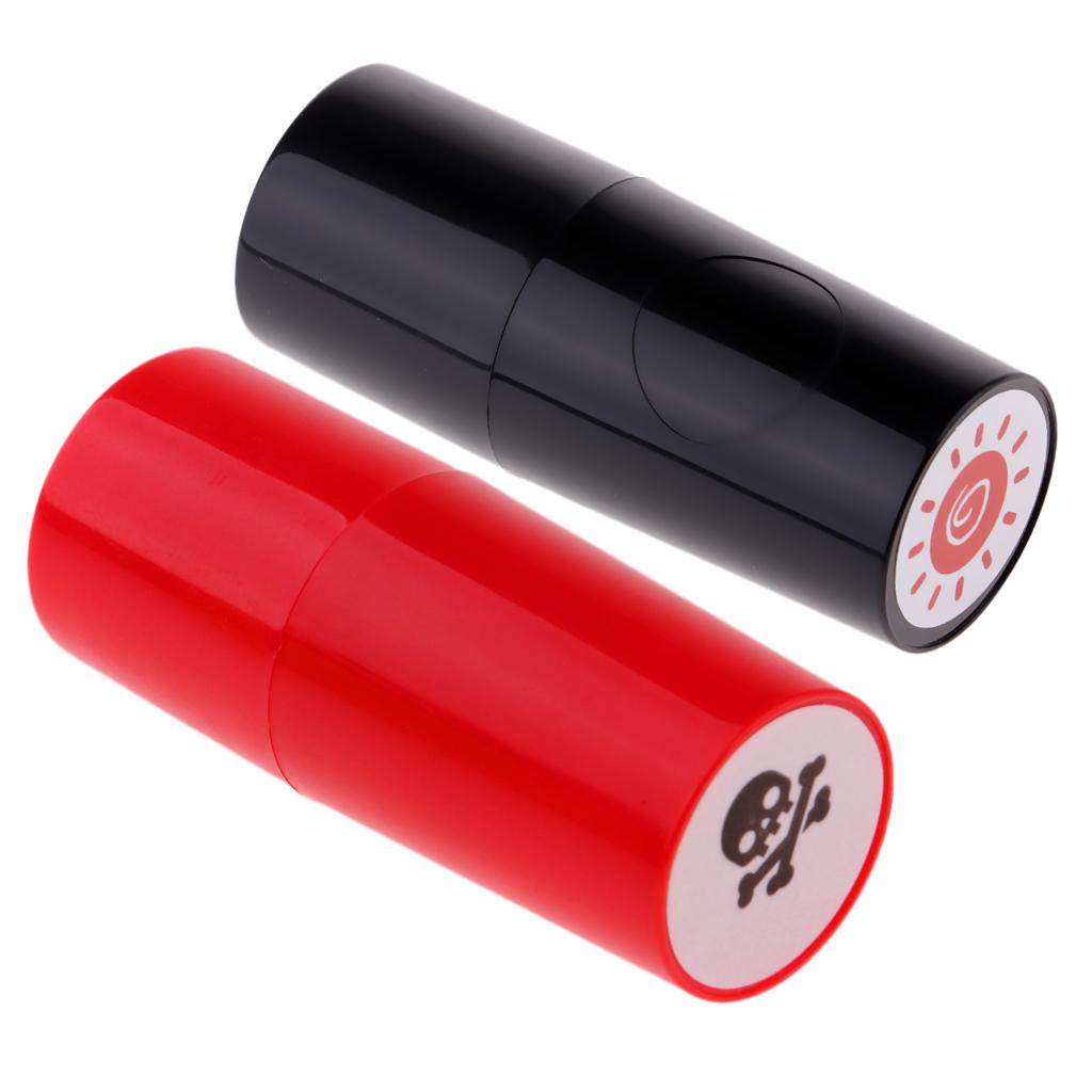 2 Pieces Colorfast Golf Ball Stamper Marker Impression Seal Sun & Skull