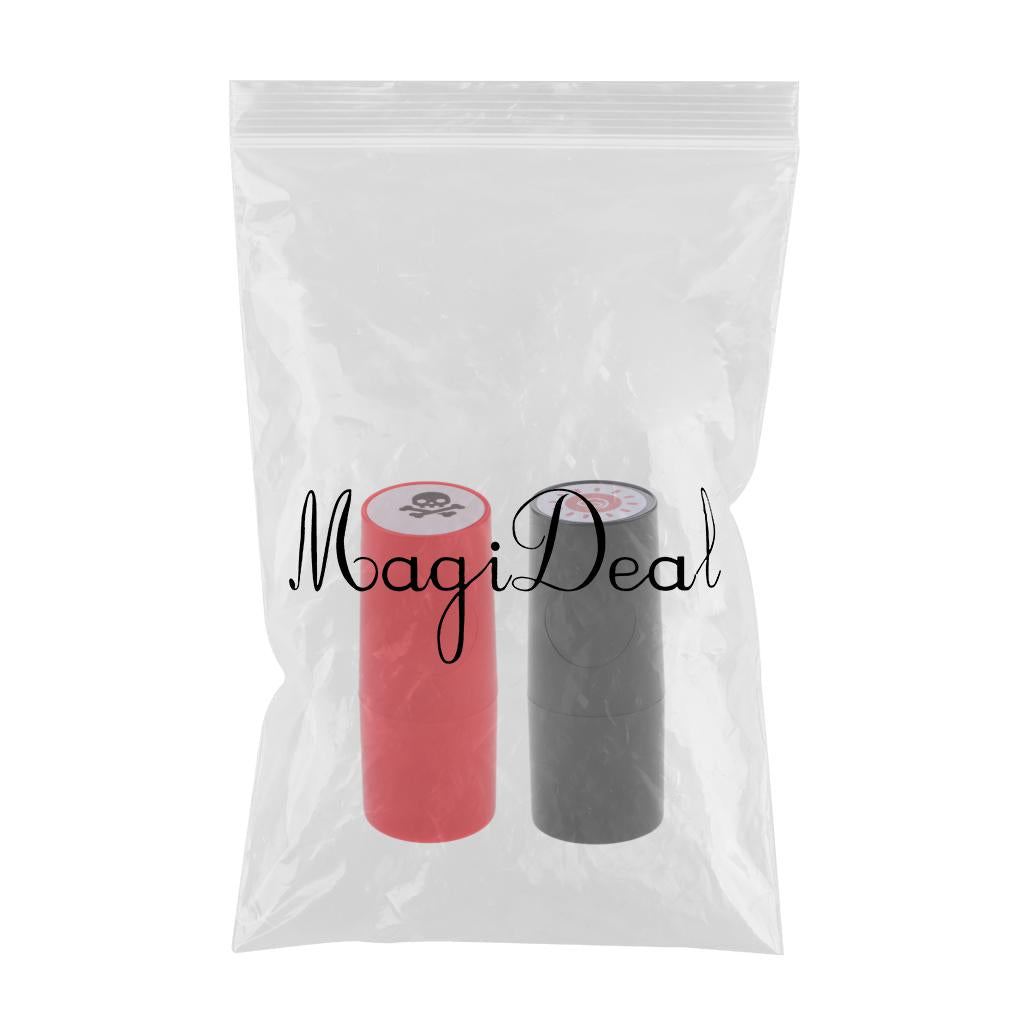 2 Pieces Colorfast Golf Ball Stamper Marker Impression Seal Sun & Skull