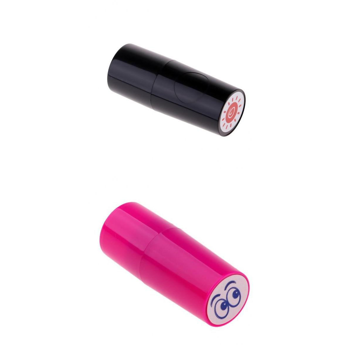 2 Piece Colorfast Golf Ball Stamper Marker Impression Seal Sun & Eyes Design
