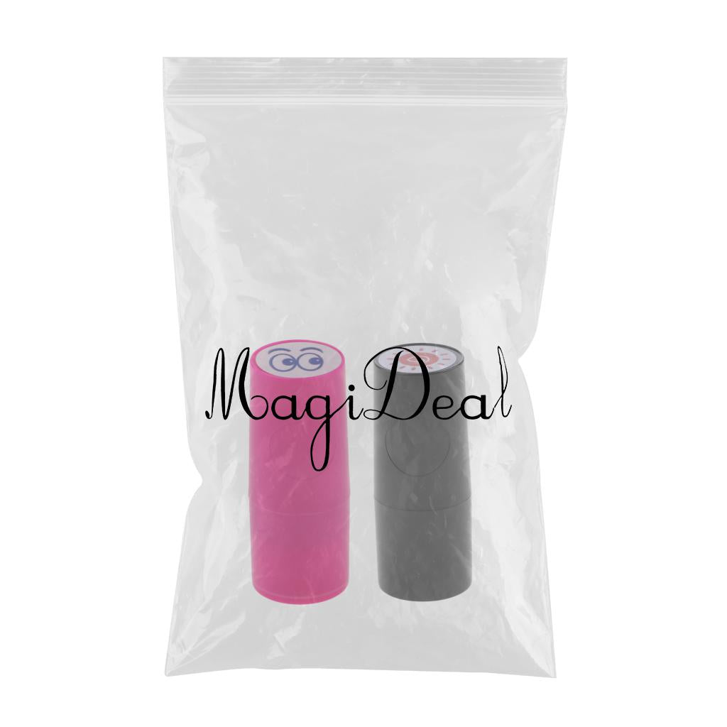 2 Piece Colorfast Golf Ball Stamper Marker Impression Seal Sun & Eyes Design