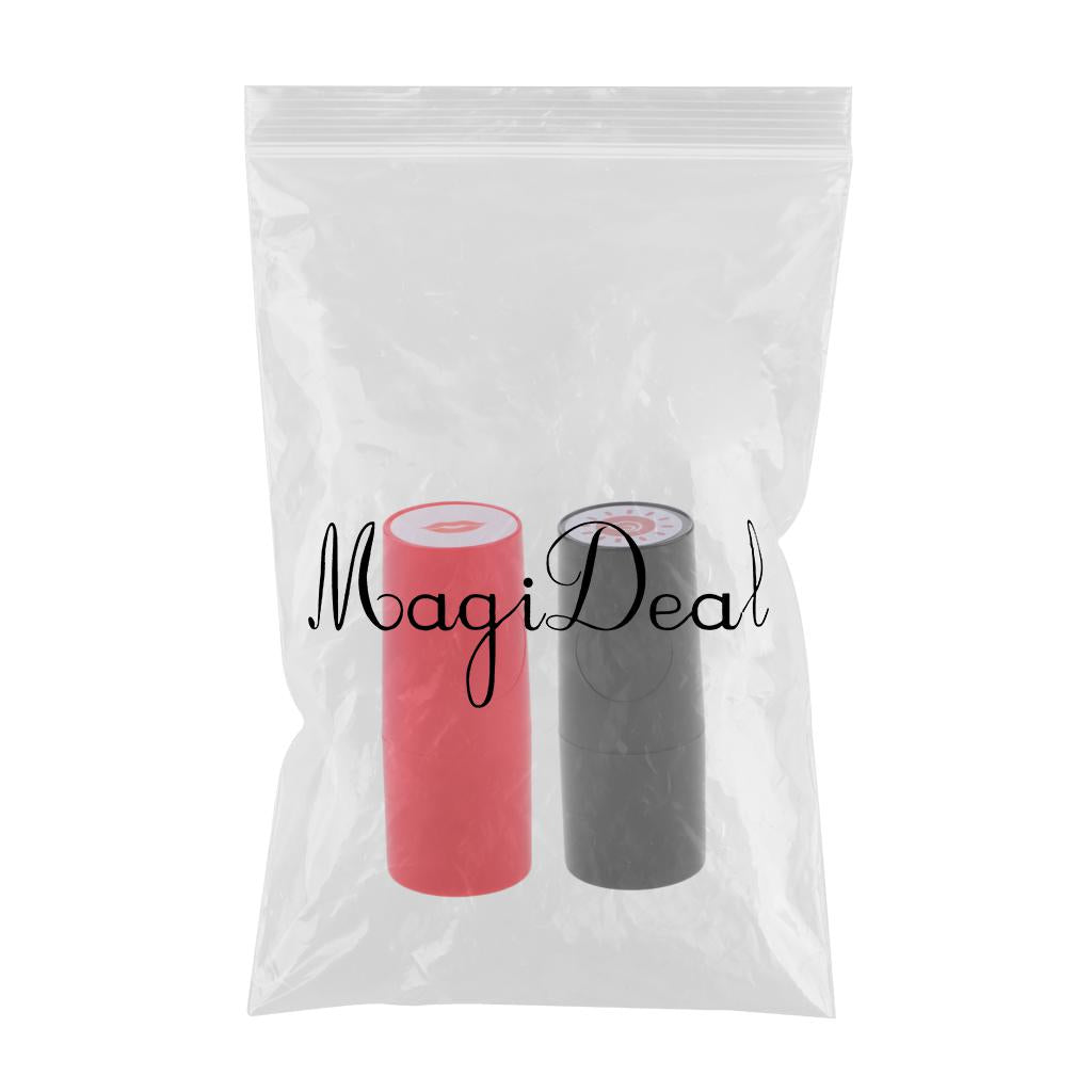 2 Piece Colorfast Golf Ball Stamper Marker Impression Seal Sun & Lips Design