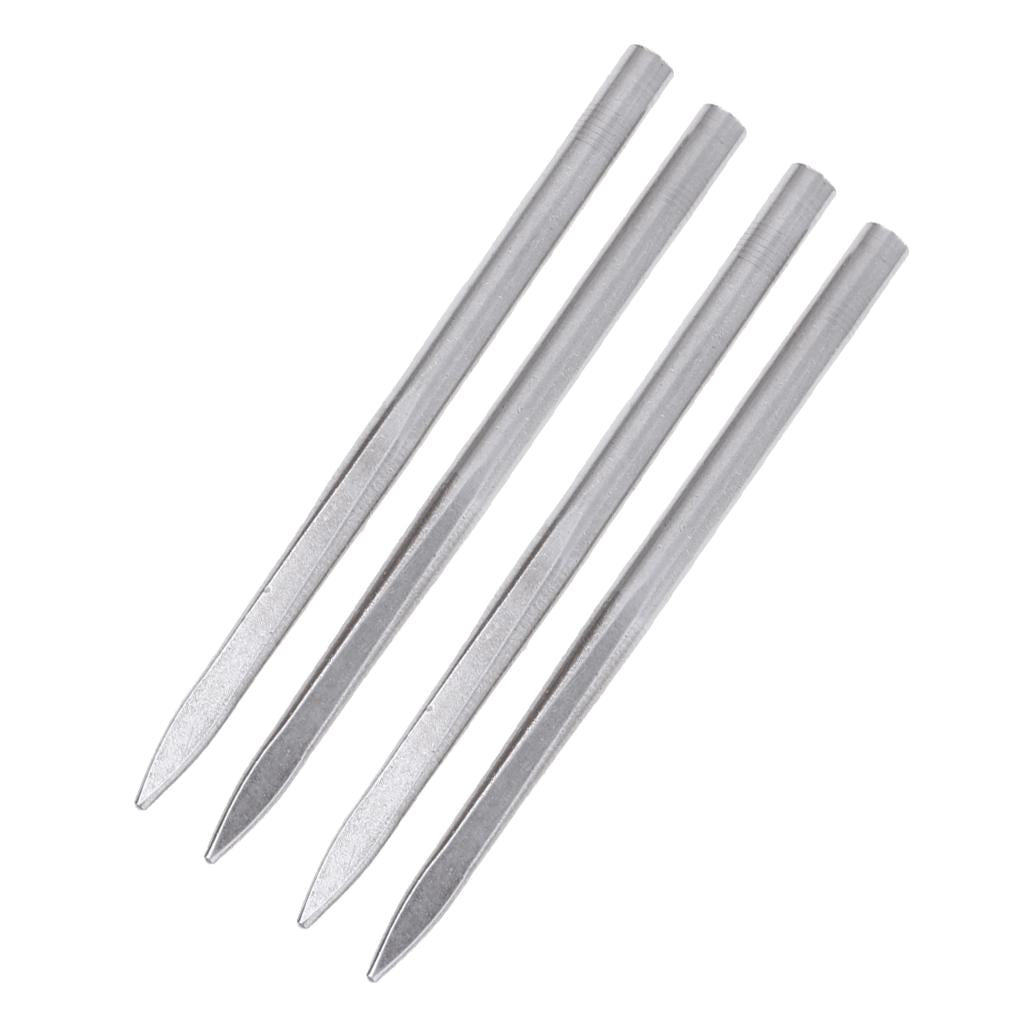 4pcs Stainless Steel Paracord Fid Lacing Stitching Braiding Needles 80x5mm