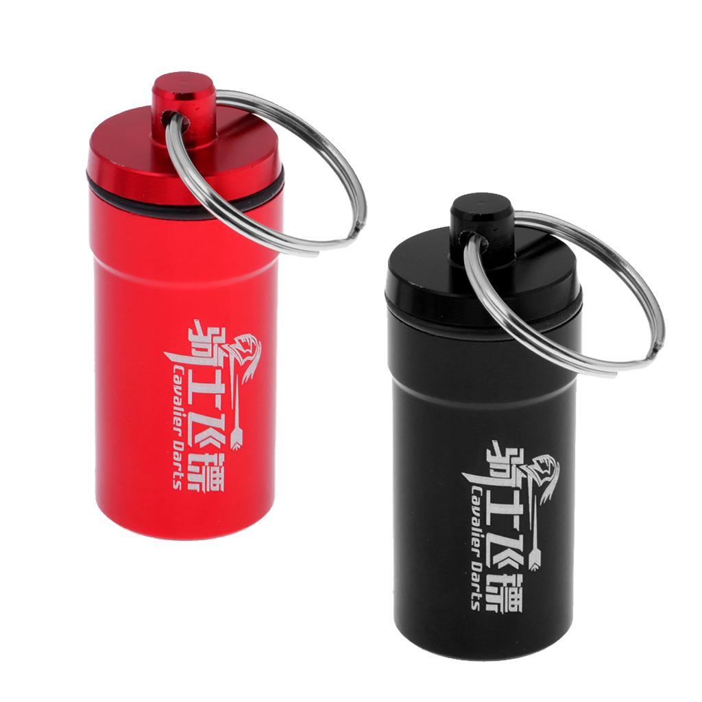 2 Pieces Portable Dart Flight Saver Protector Soft Tip Accessory Storage Box