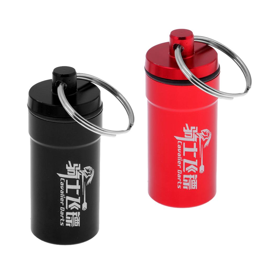 2 Pieces Portable Dart Flight Saver Protector Soft Tip Accessory Storage Box