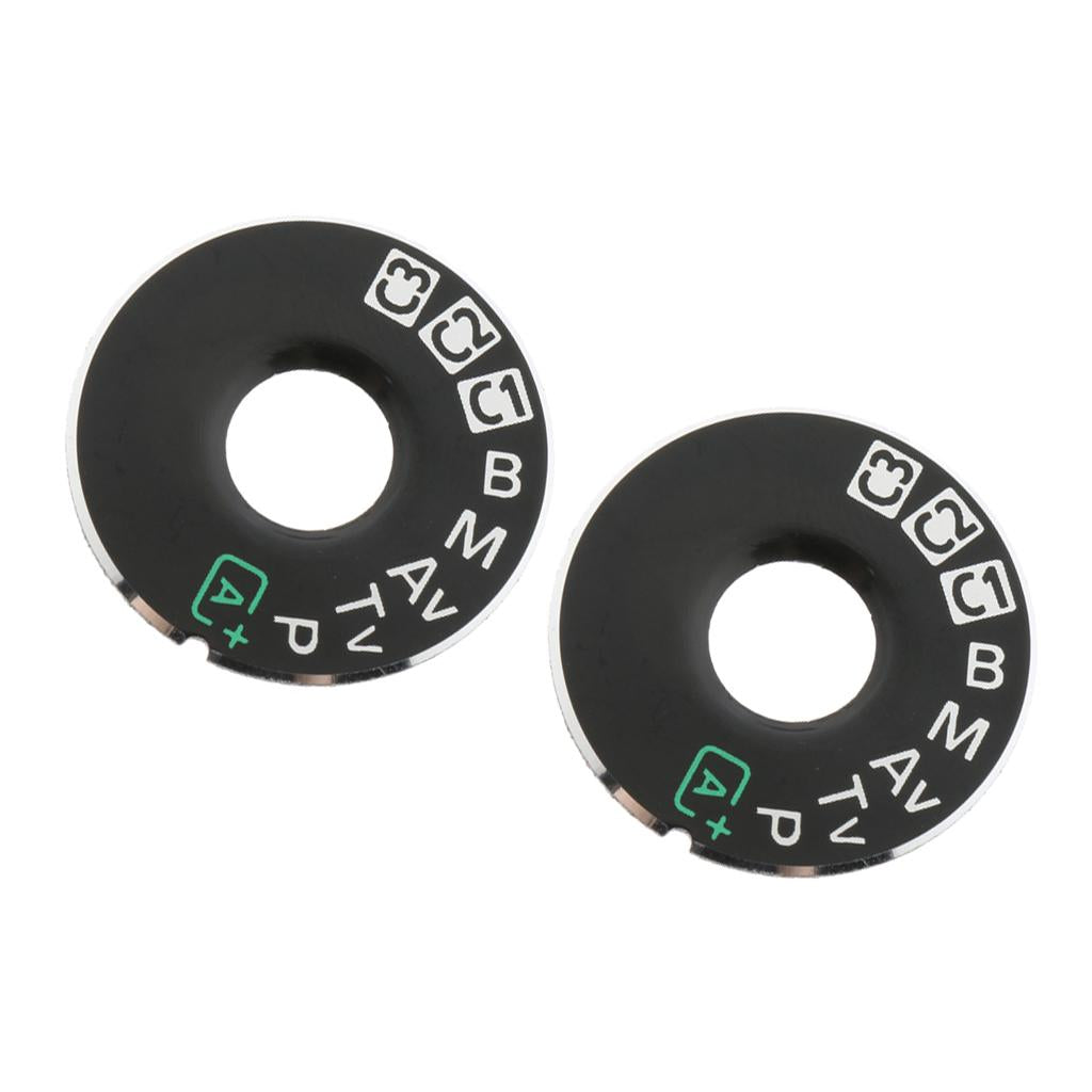 2Pieces Top Cover Function Dial Mode Interface for 5D3 Camera