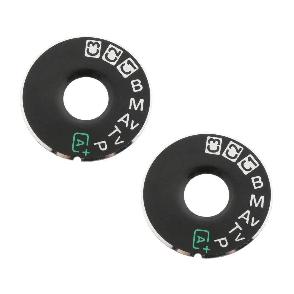 2Pieces Top Cover Function Dial Mode Interface for 5D3 Camera