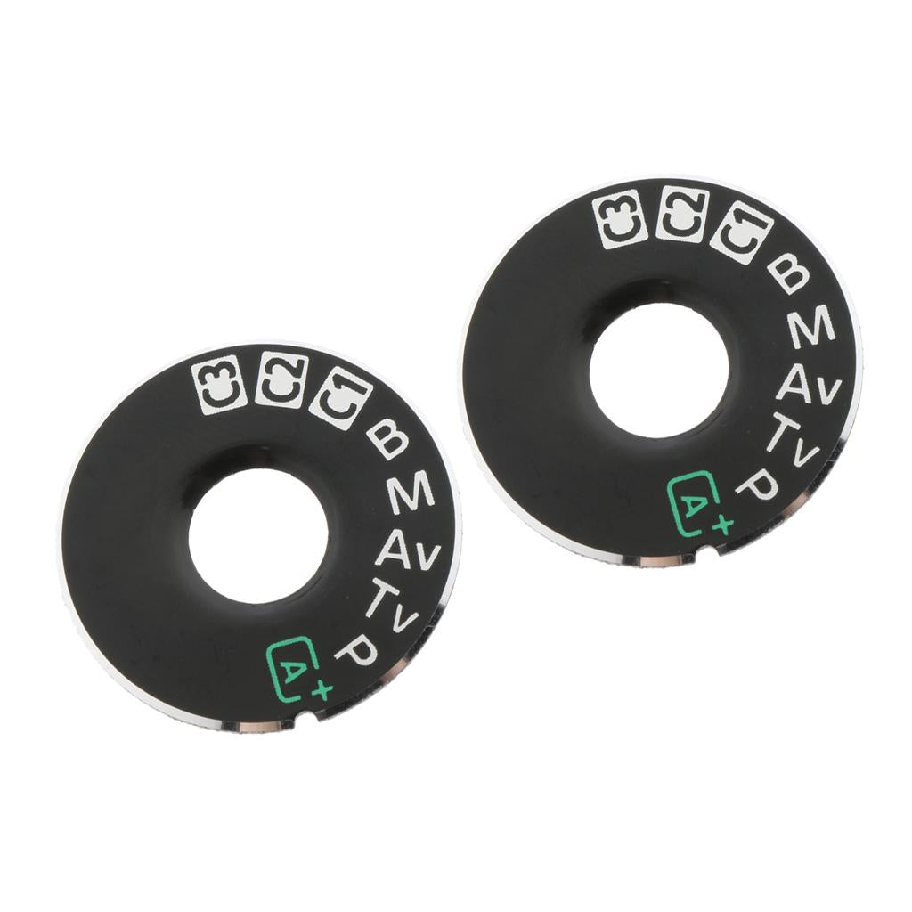 2Pieces Top Cover Function Dial Mode Interface for 5D3 Camera
