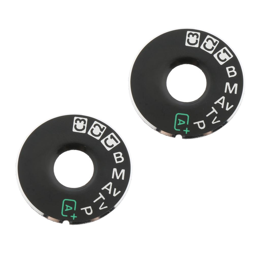 2Pieces Top Cover Function Dial Mode Interface for 5D3 Camera