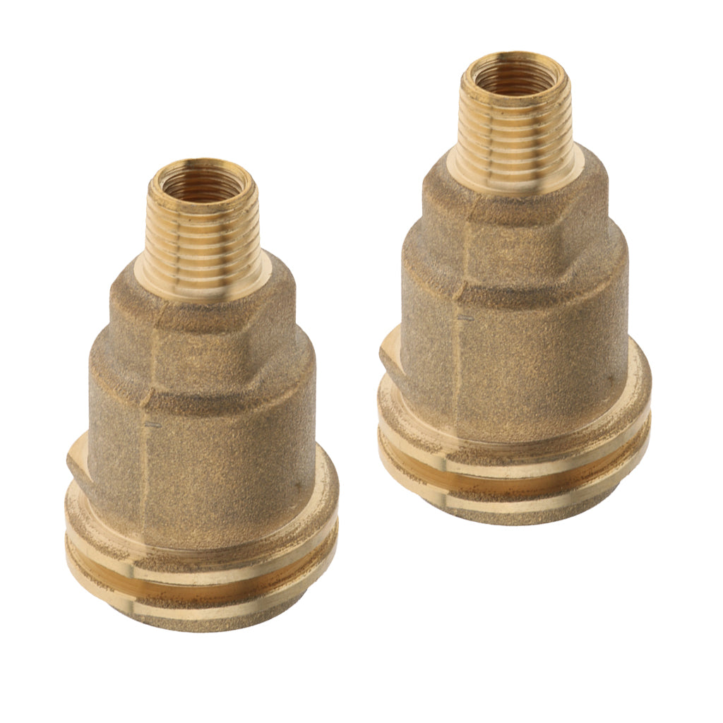 2PCS QCC1 ACME Nut Propane Gas Fitting Adapter with 1/4Inch Male Pipe Thread