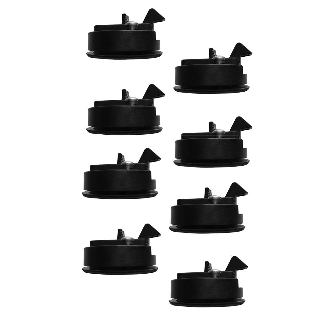 8 Pieces Nylon 2 Flush Pull Slam Latch for Boat Marine Deck Hatch 1/2" Door"