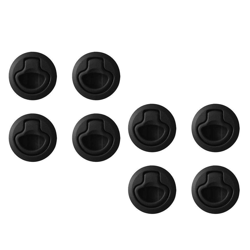 8 Pieces Nylon 2 Flush Pull Slam Latch for Boat Marine Deck Hatch 1/2" Door"