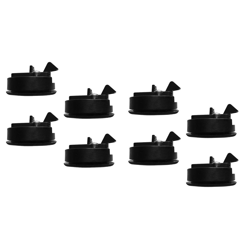 8 Pieces Nylon 2 Flush Pull Slam Latch for Boat Marine Deck Hatch 1/2" Door"