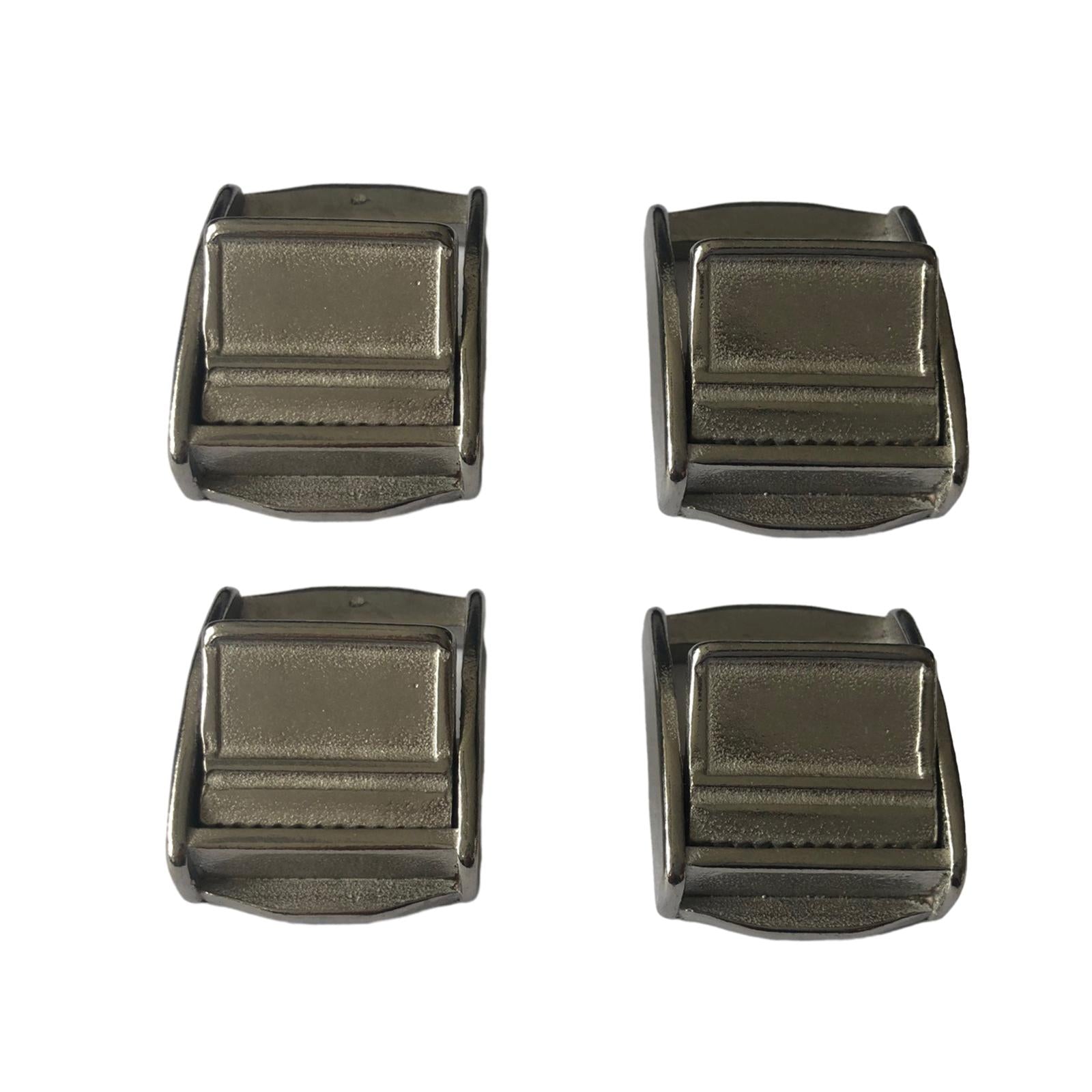 4 Pieces 25mm 316 Stainless Steel Cam Buckle for Tie-Down Straps
