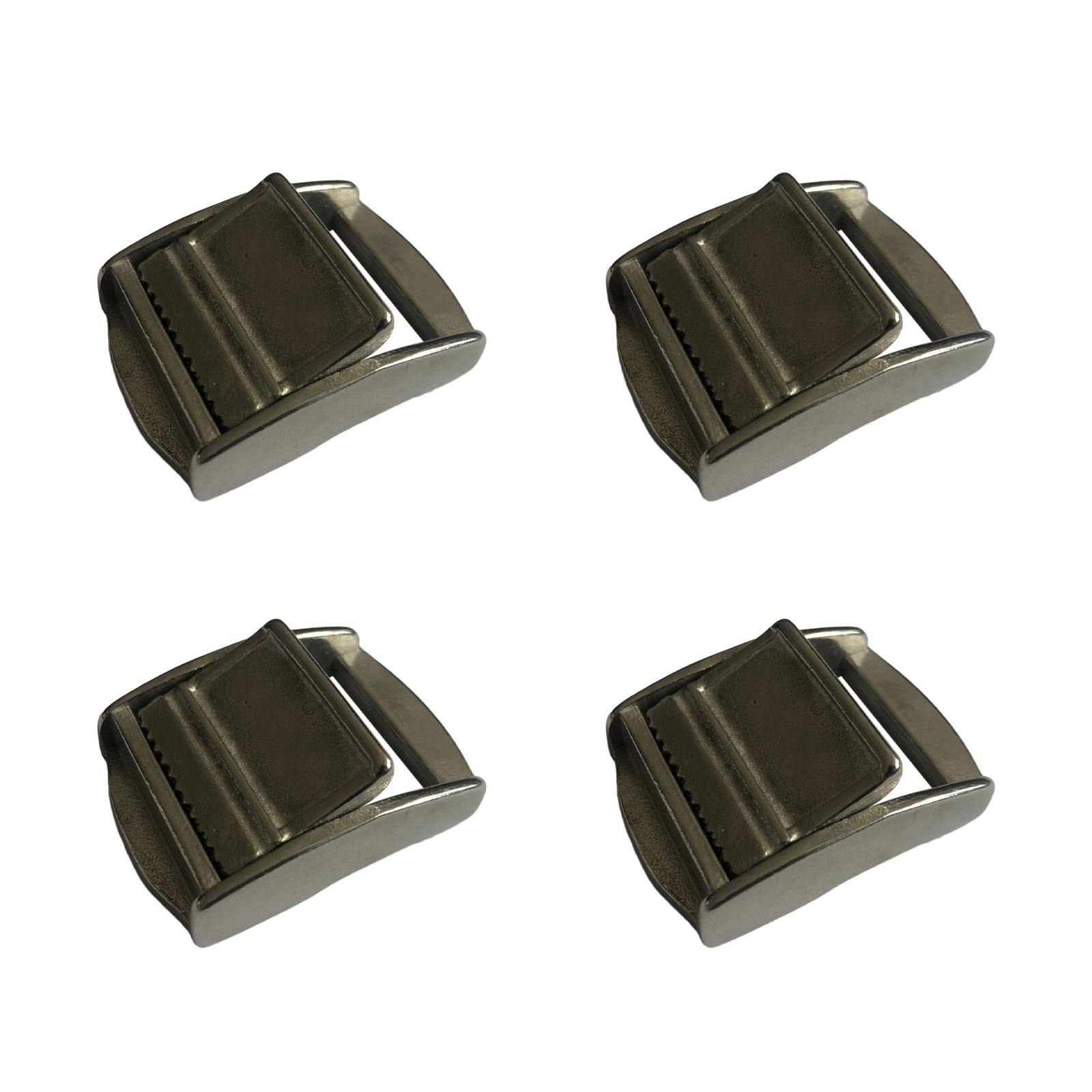 4 Pieces 25mm 316 Stainless Steel Cam Buckle for Tie-Down Straps