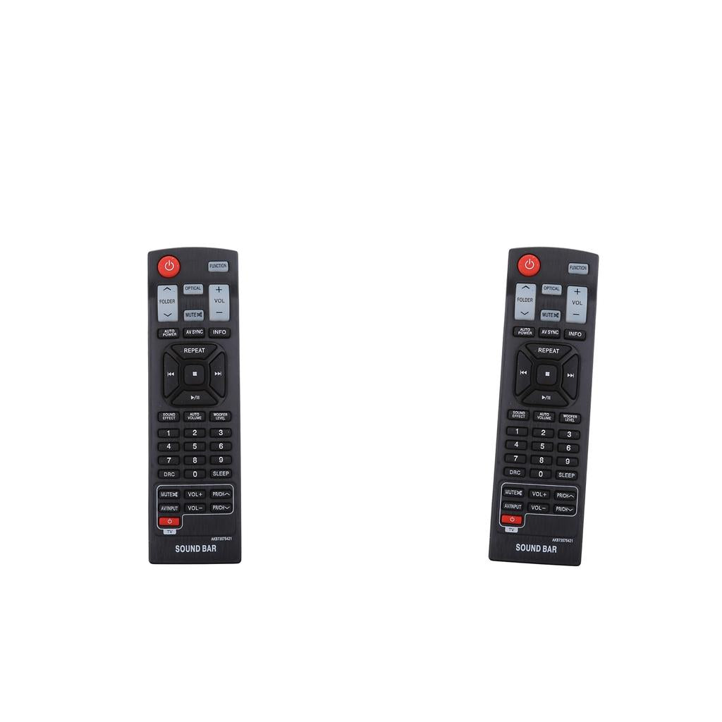 2x AKB73575421 Replacement Sound Bar Remote Control For LG Sound Bar/TV
