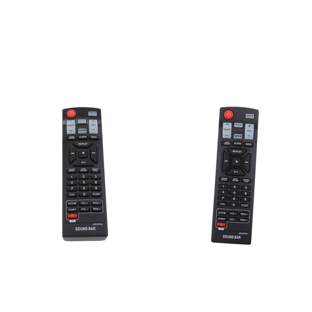 2x AKB73575421 Replacement Sound Bar Remote Control For LG Sound Bar/TV