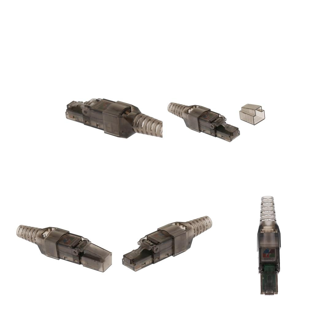 5Pieces CAT6A Network Connector Modular Plugs Connectors Ethernet