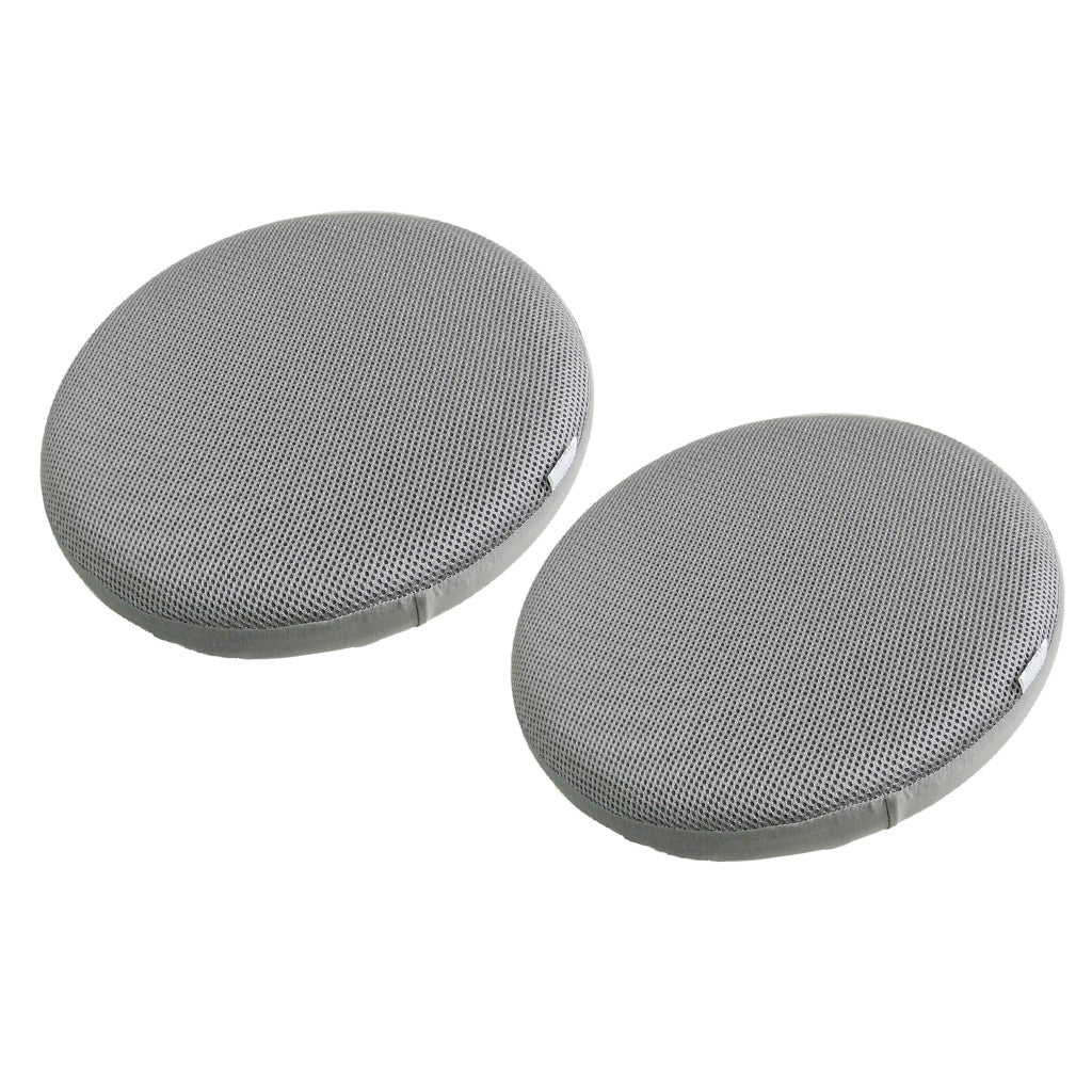 2 x Bar Stool Covers Round Chair Seat Cover Sleeve Protector Gray 33cm