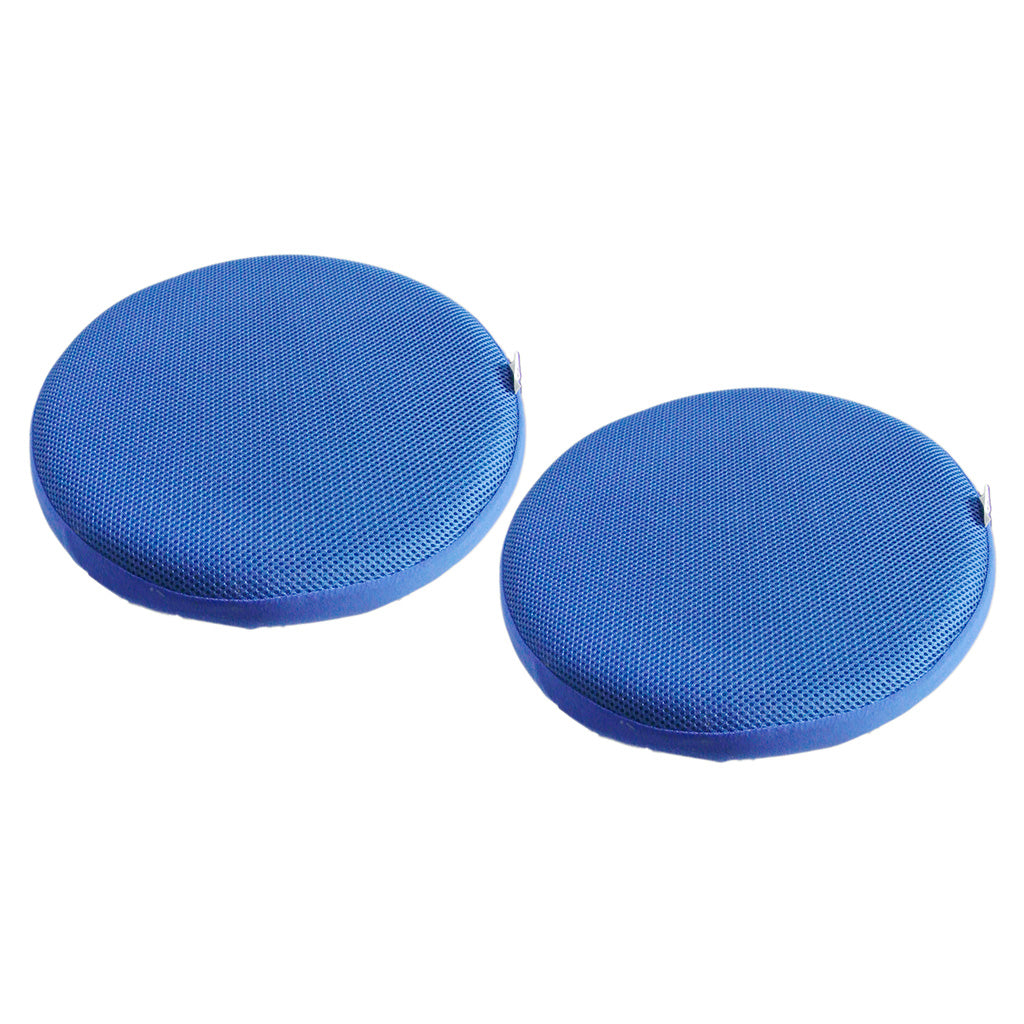 2 x Bar Stool Covers Round Chair Seat Cover Sleeve Protector Royal Blue 33cm