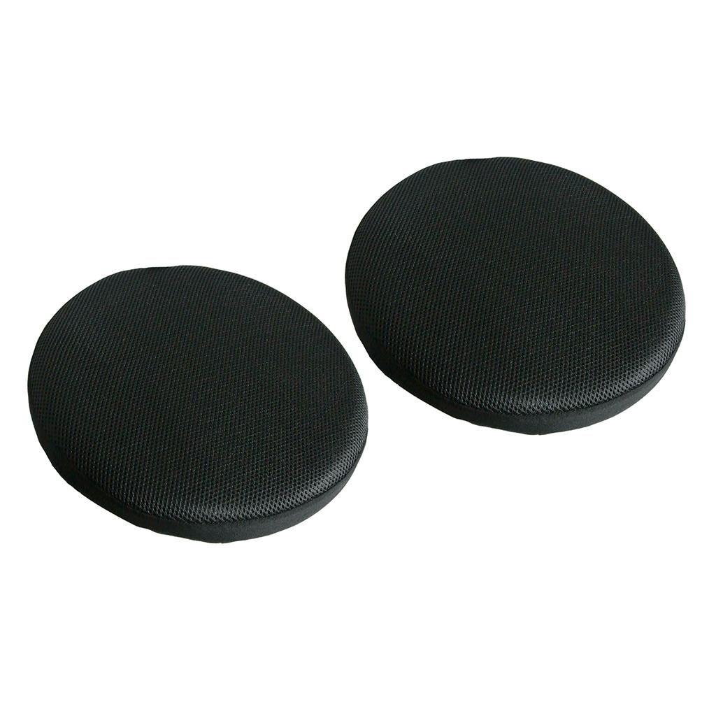 2 x Bar Stool Covers Round Chair Seat Cover Sleeve Protector Black 40cm