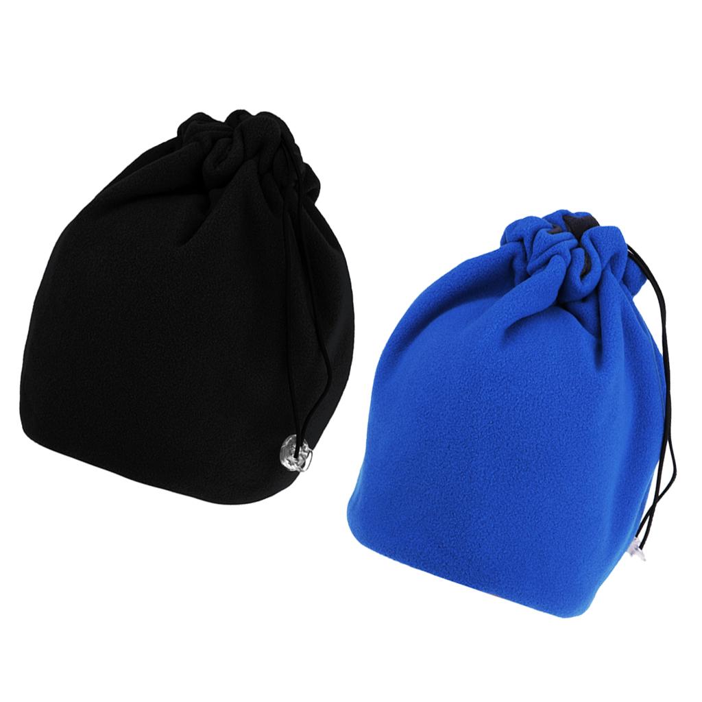 2Pcs Polar Fleece Tube Scarf Bandana Head Mask Cap Neck Snood Beanie