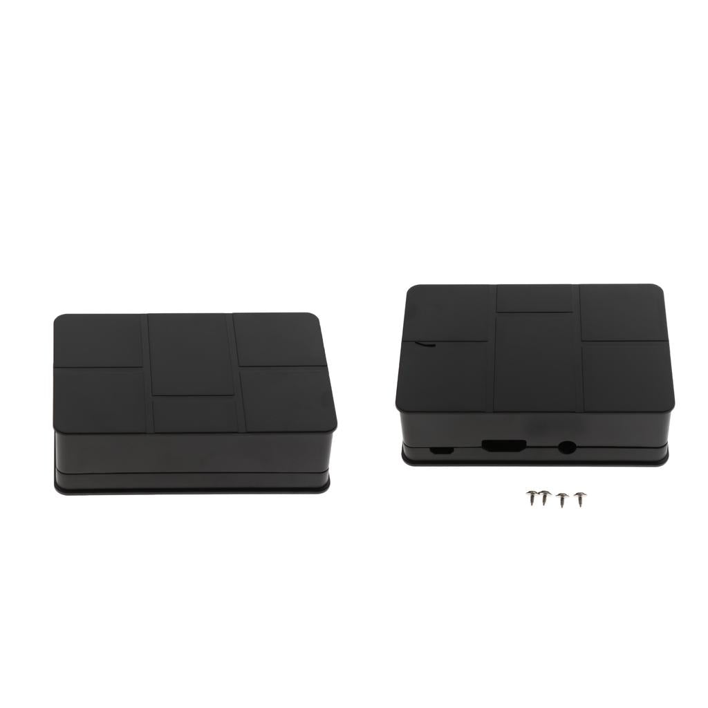 2x ABS Protective Case Box Shell with Mounting Screw for Raspberry Pi 3 B