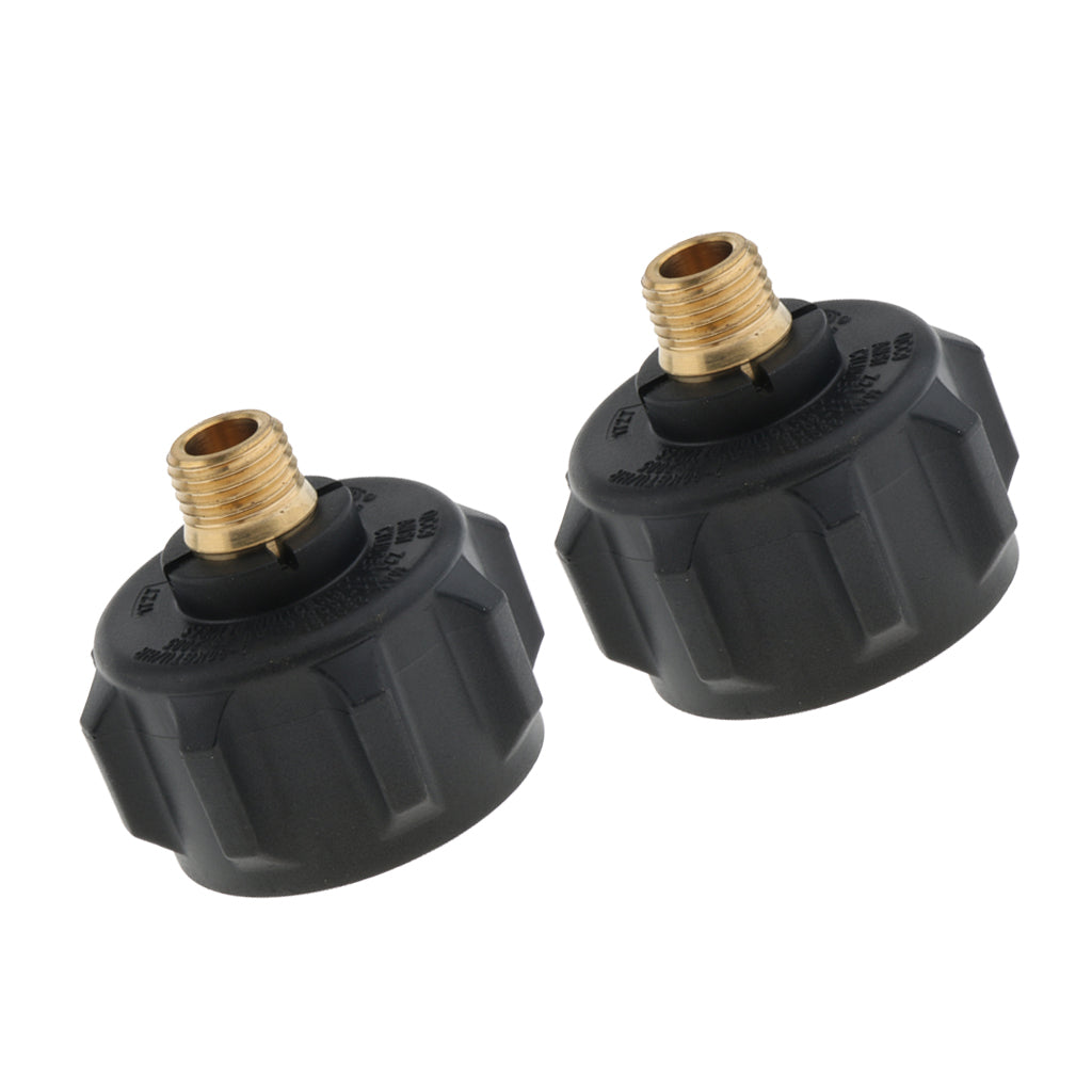 2pcs QCC1 Propane Adapter Gas Regulator Valve Fitting with Acme Nut 1/4'' M