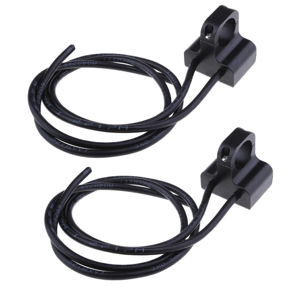 2 Pieces Handlebar Headlight ON/OFF Aluminum Alloy Dual Push Button Switch