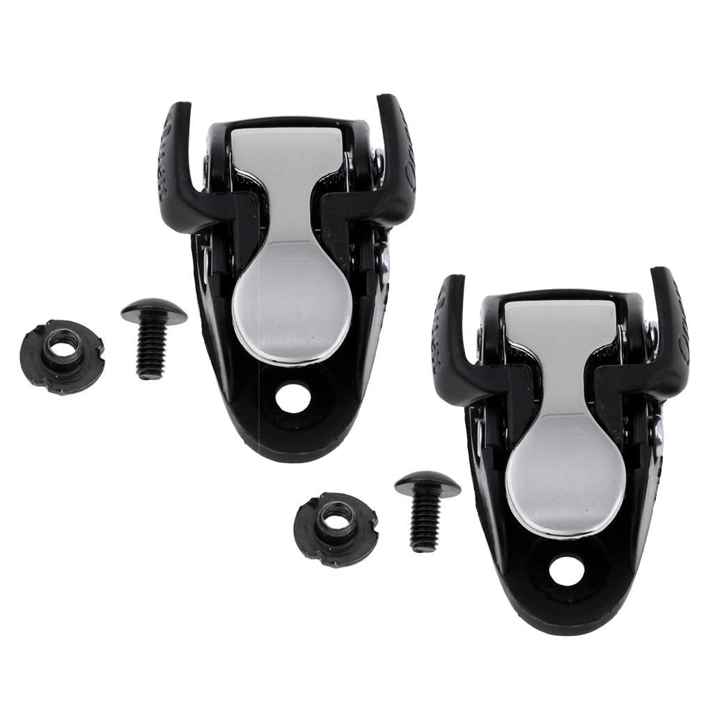 4Pcs Inline Skating Spider Buckles Roller Skate Boot Clasps with Screw Nut