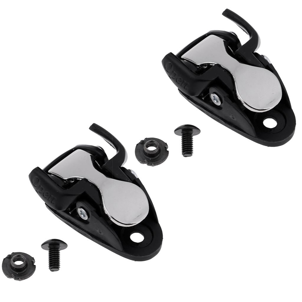 4Pcs Inline Skating Spider Buckles Roller Skate Boot Clasps with Screw Nut