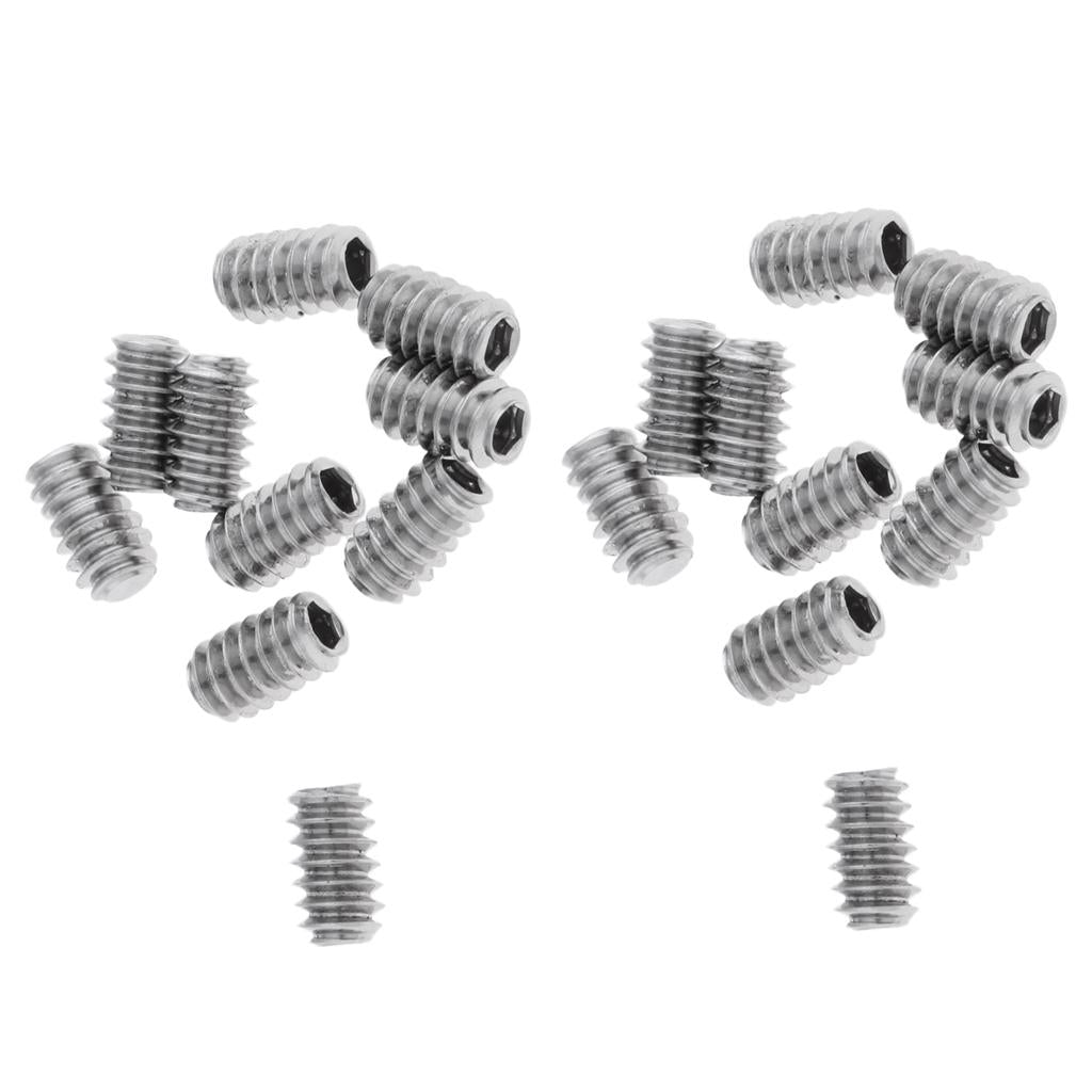 20Pcs Stainless Steel Grub Screws for Surfboard Longboard Surfing Accessory