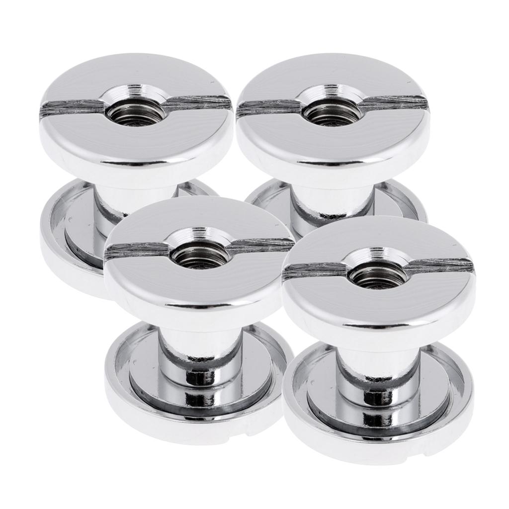 4Pc Heavy Duty Book Screw Back Plate Hardware for Scuba Diving BCD Equipment