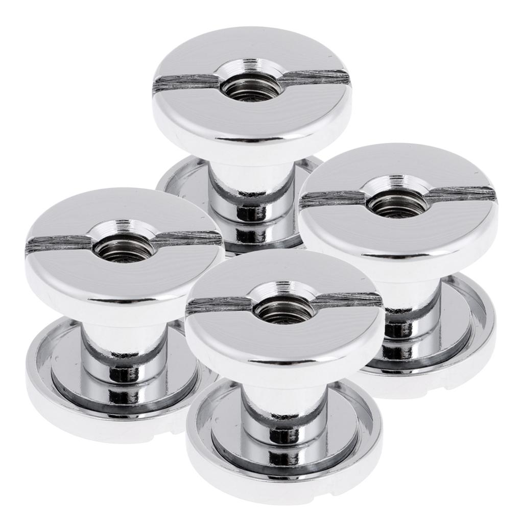 4Pc Heavy Duty Book Screw Back Plate Hardware for Scuba Diving BCD Equipment