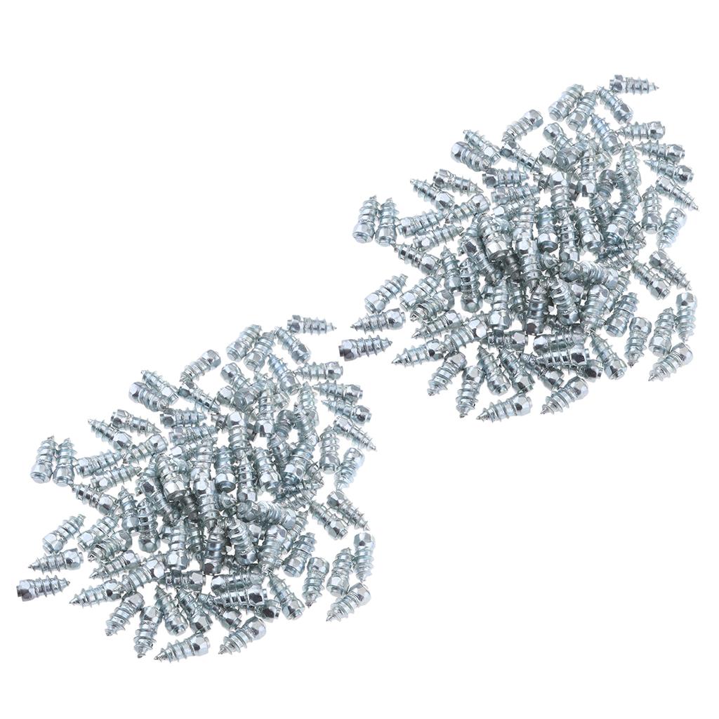 200pcs 15mm Universal Car Tires Anti-Slip Screw Stud Tyre Snow Spikes Studs