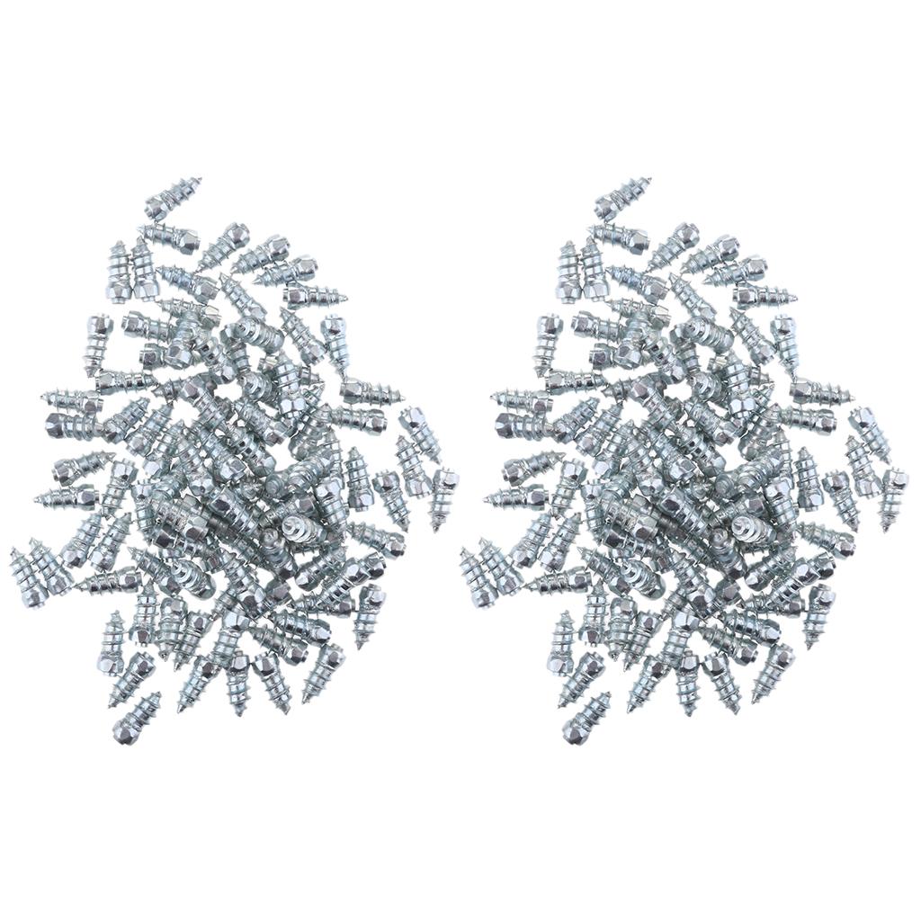 200pcs 15mm Universal Car Tires Anti-Slip Screw Stud Tyre Snow Spikes Studs