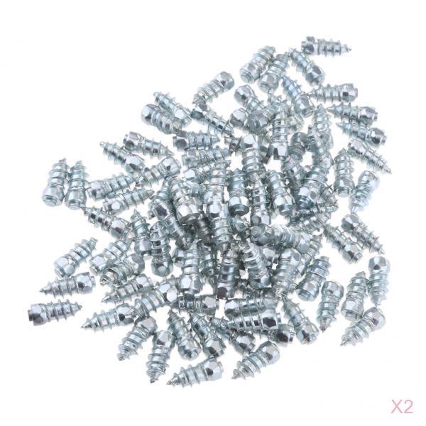 200pcs 15mm Universal Car Tires Anti-Slip Screw Stud Tyre Snow Spikes Studs