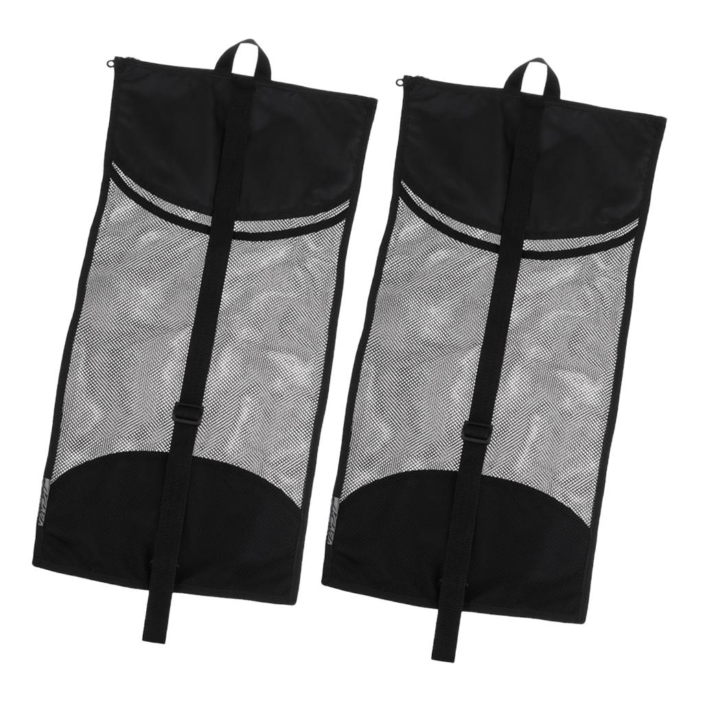 2Pcs Scuba Diving Kayak Swim Surfing Snorkel Gear Mesh Bag & Shoulder Strap