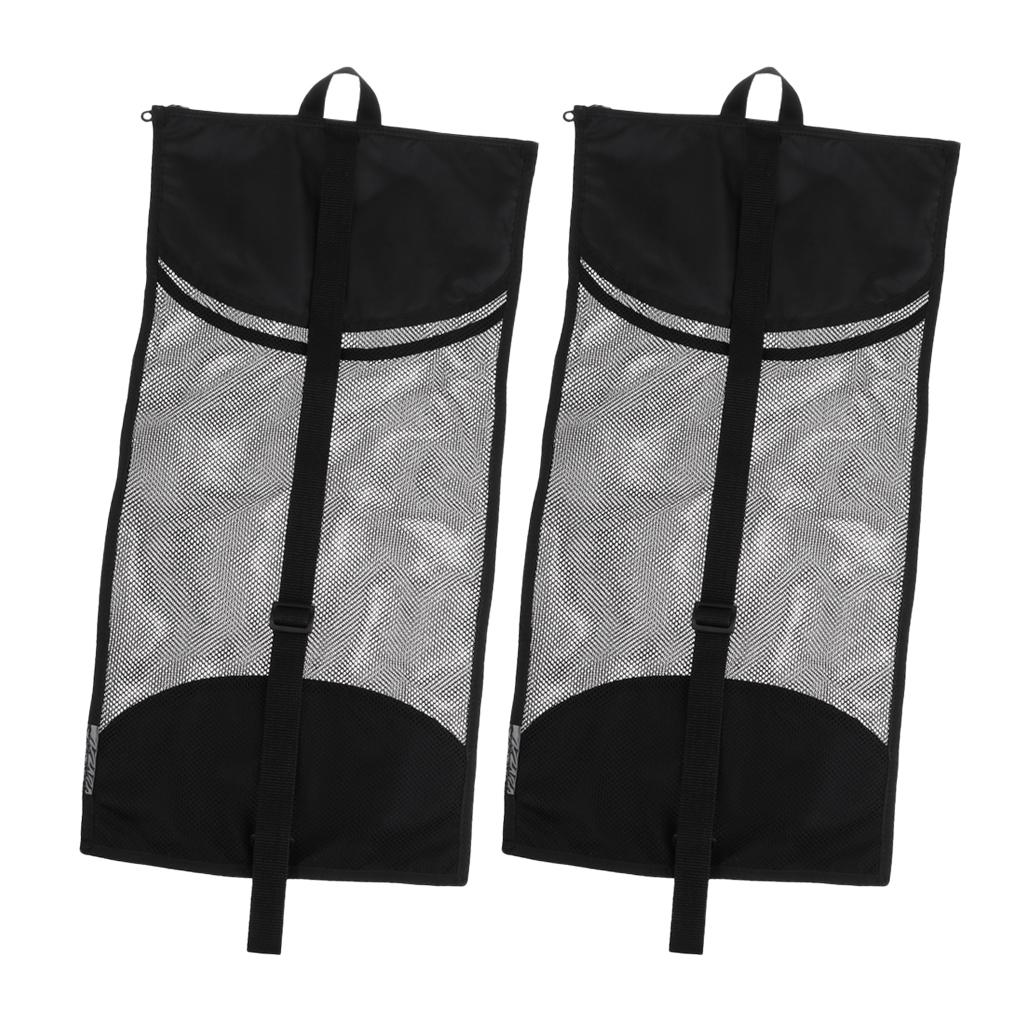 2Pcs Scuba Diving Kayak Swim Surfing Snorkel Gear Mesh Bag & Shoulder Strap