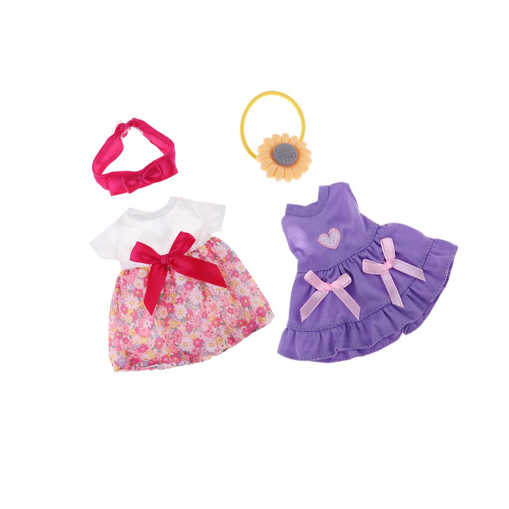 2pcs Handmade Fashion Dress Clothes Accessories for 25cm Mellchan Dolls Accs