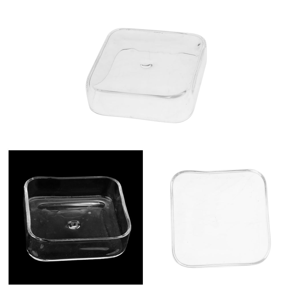 3 Pcs Aquarium Fish Tank Shrimp Feeding Food Dish Feeder Container Square