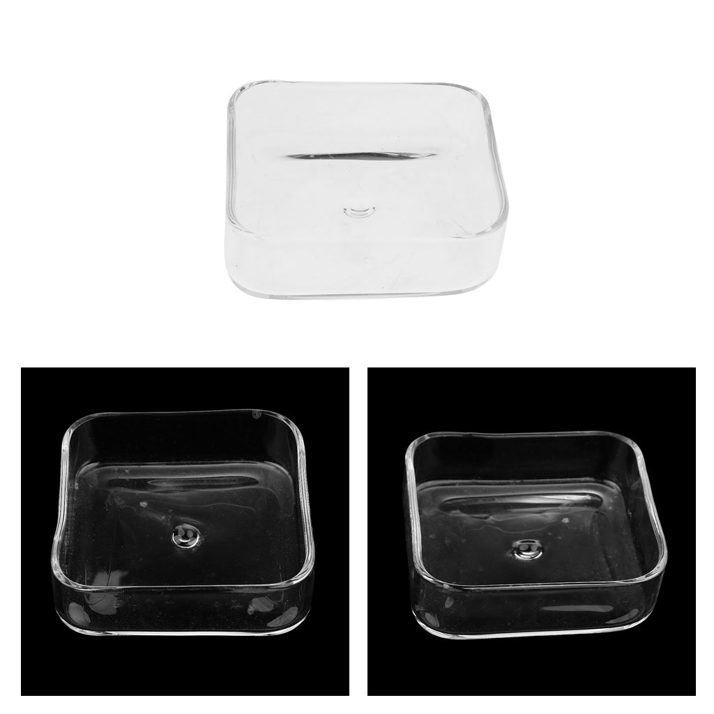3 Pcs Aquarium Fish Tank Shrimp Feeding Food Dish Feeder Container Square