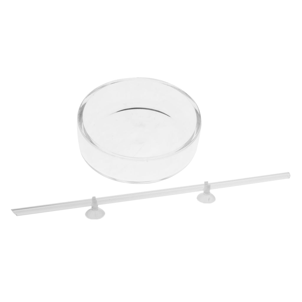 Aquarium Fish Tank Shrimp Feeding Food Dish Tray Feeder and Feeding Tube