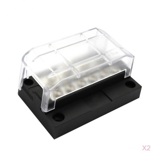 2 Set 12Way Junction Block Power Post Set Box Negative Bus Bar
