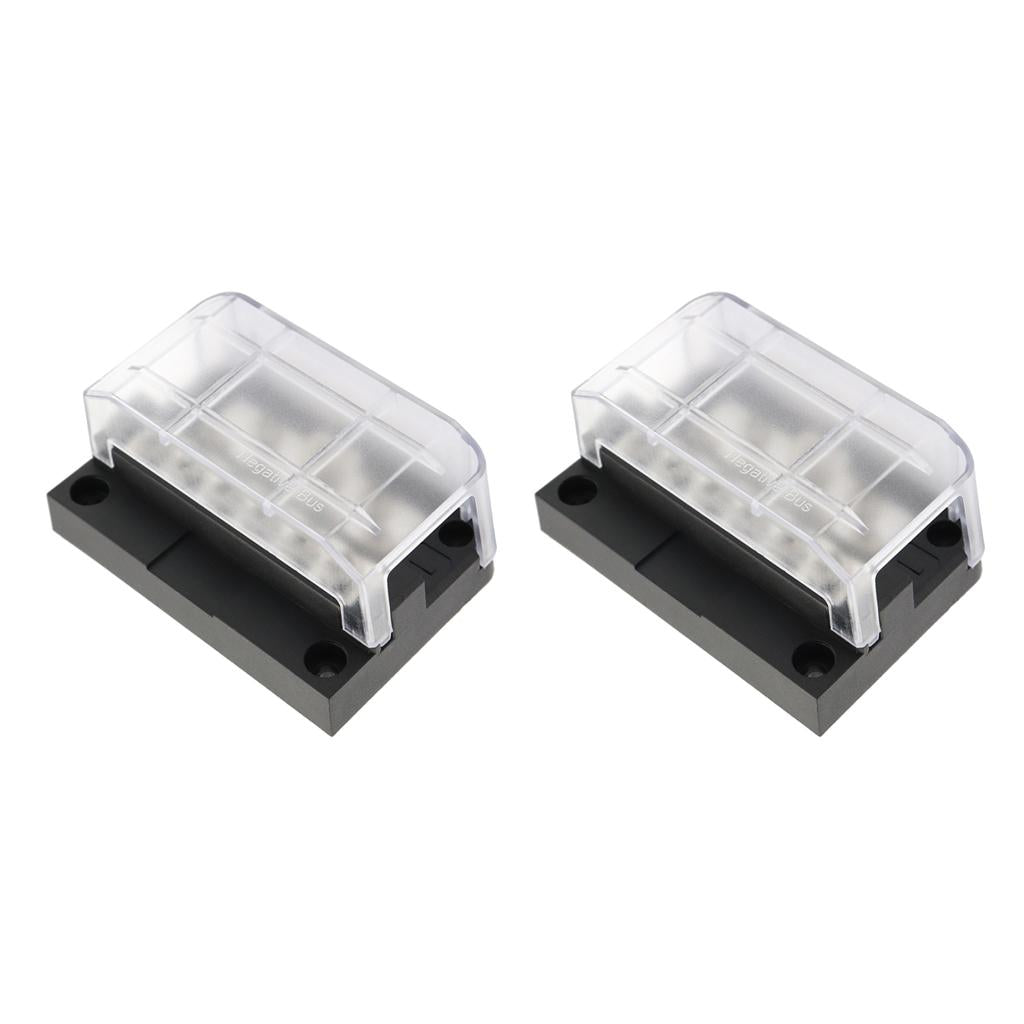 2 Set 12Way Junction Block Power Post Set Box Negative Bus Bar