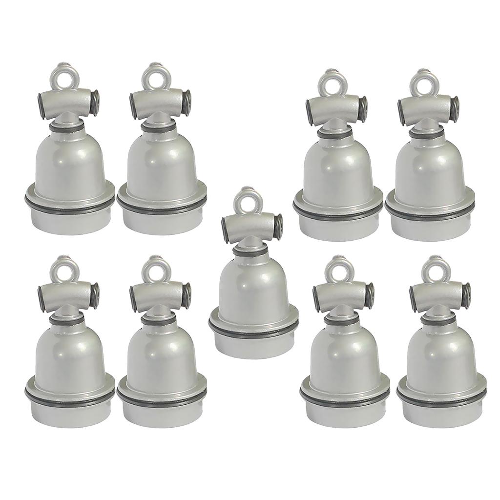 9 Pcs Waterproof Aluminium Bulb Lamp Heater Holder Lamp Socket for Pig Cow